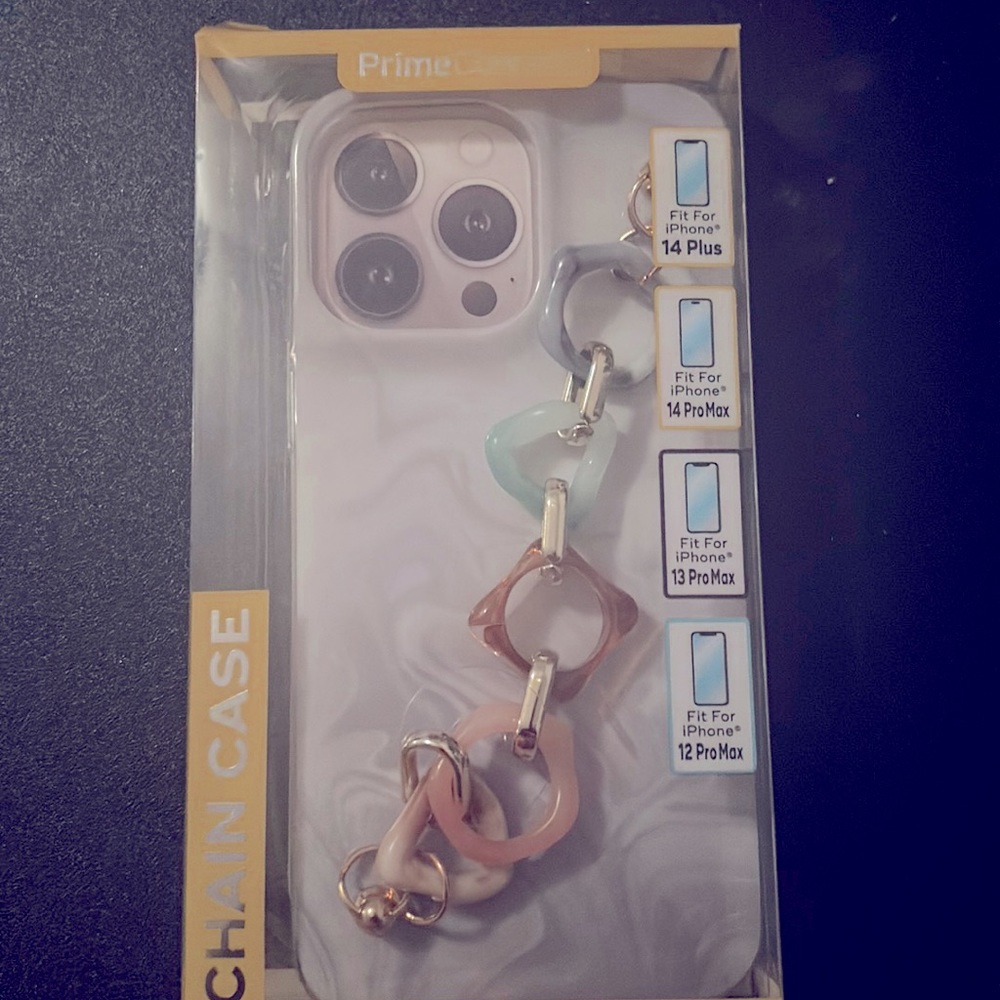 Marble chained phone case